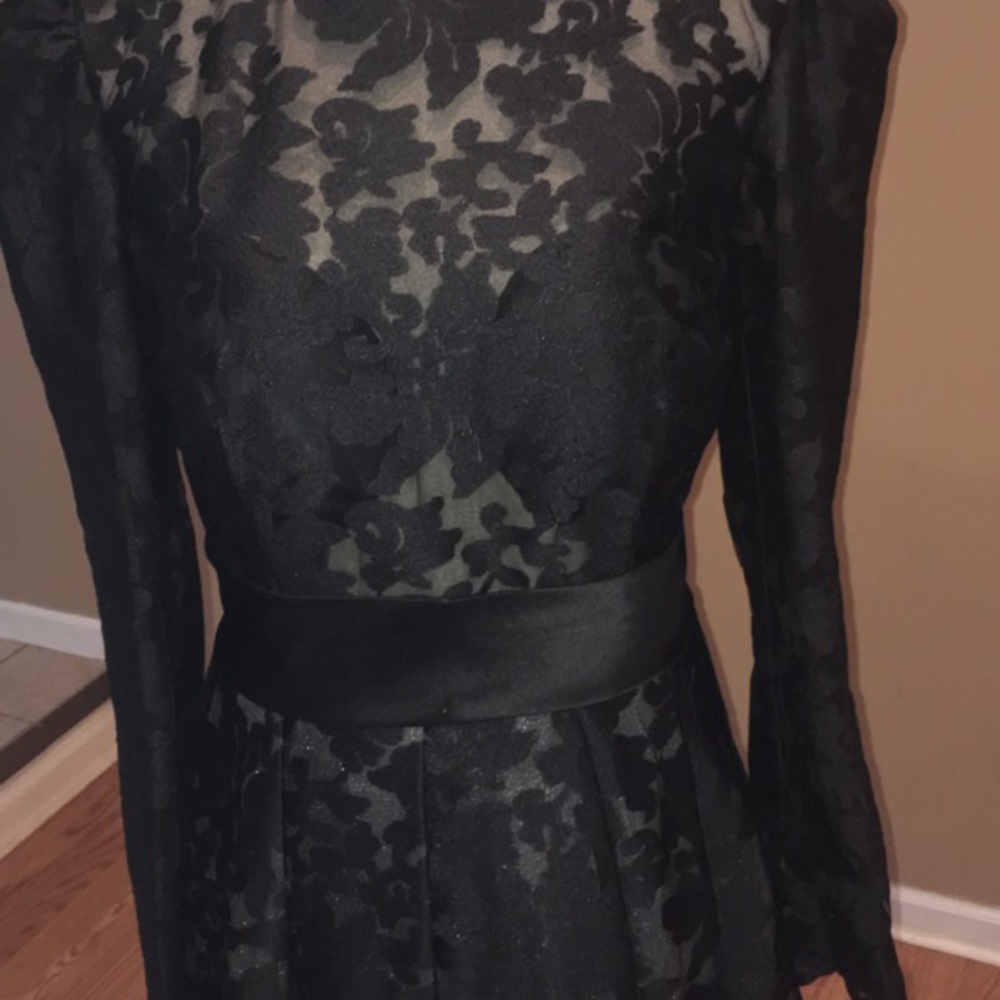 Brand new Black long sleeve gown